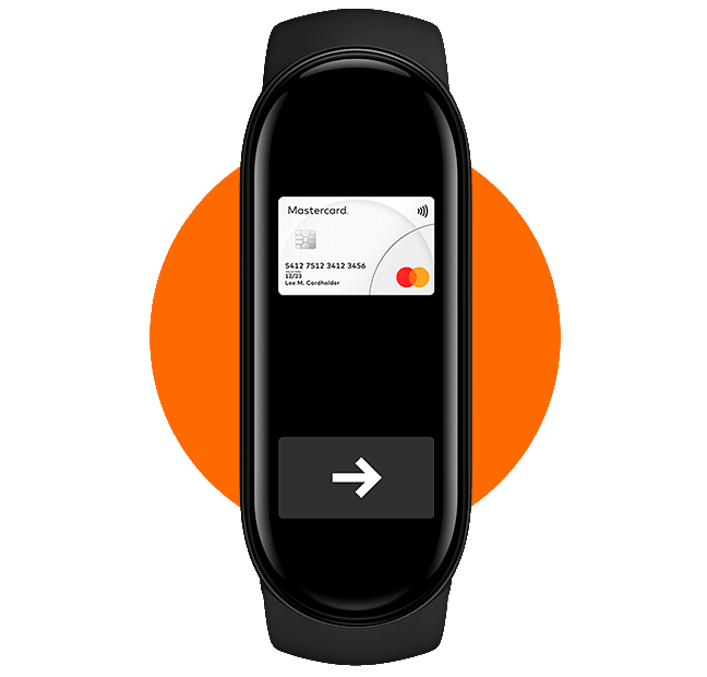 Smartband xiaomi z kartą płatniczą